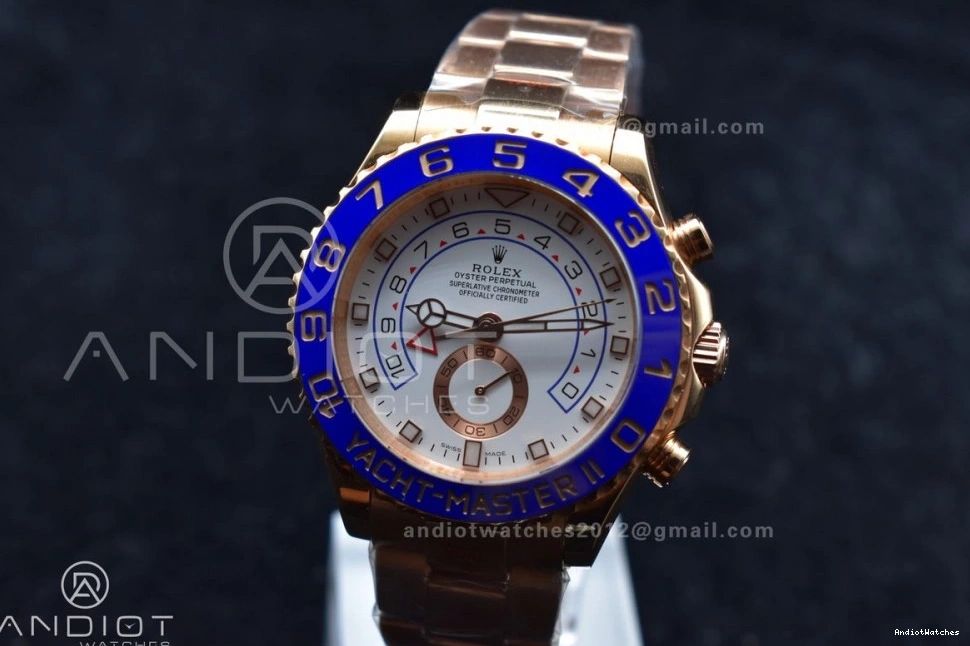 116685 YachtMaster RG on Edition Bracelet 1:1 II A Blue RG 1223 GMF Best TopPick Ceramic 1031